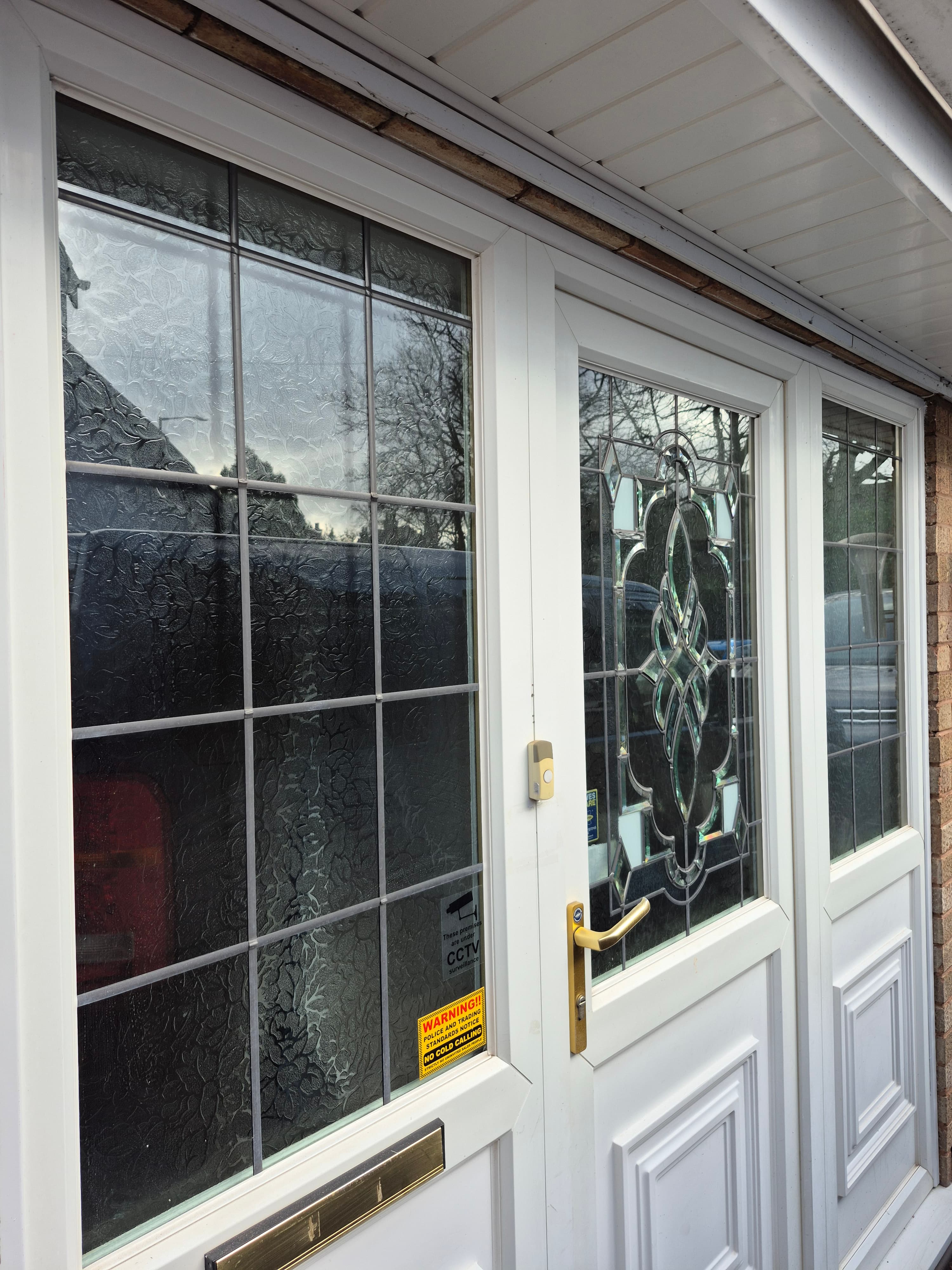 UPVC window repair in progress